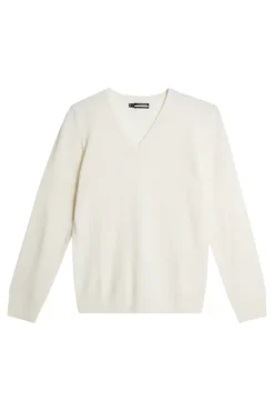 Golf|Knitwear<J.Lindeberg Amaya Knitted Sweater White