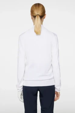 Golf|Knitwear<J.Lindeberg Amaya Knitted Sweater White
