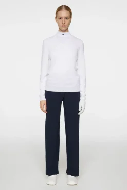 Golf|Knitwear<J.Lindeberg Amaya Knitted Sweater White