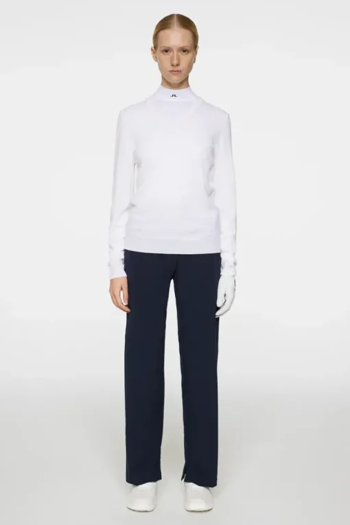 Golf|Knitwear<J.Lindeberg Amaya Knitted Sweater White