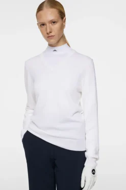 Golf|Knitwear<J.Lindeberg Amaya Knitted Sweater White