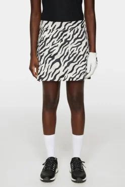 Golf|Skirts<J.Lindeberg Amelie Mid Print Skirt TourTigerMoonbeamM