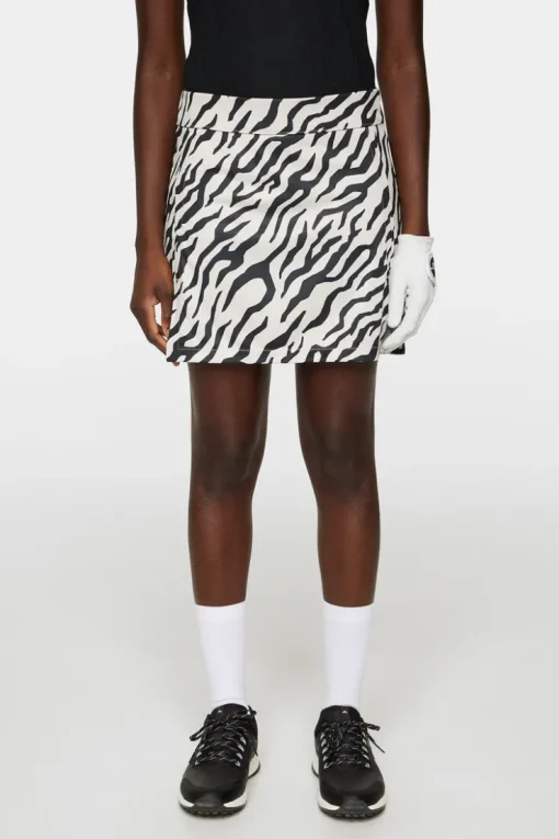 Golf|Skirts<J.Lindeberg Amelie Mid Print Skirt TourTigerMoonbeamM