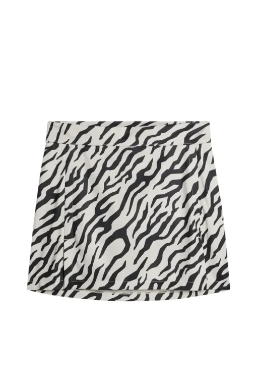 Golf|Skirts<J.Lindeberg Amelie Mid Print Skirt TourTigerMoonbeamM