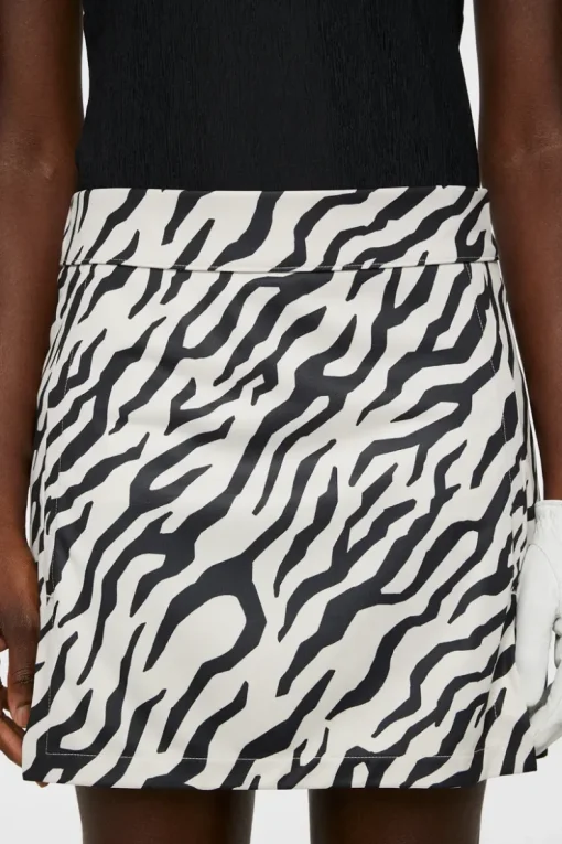 Golf|Skirts<J.Lindeberg Amelie Mid Print Skirt TourTigerMoonbeamM