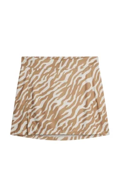 Golf|Skirts<J.Lindeberg Amelie Mid Print Skirt TourTigerTigersEyeM