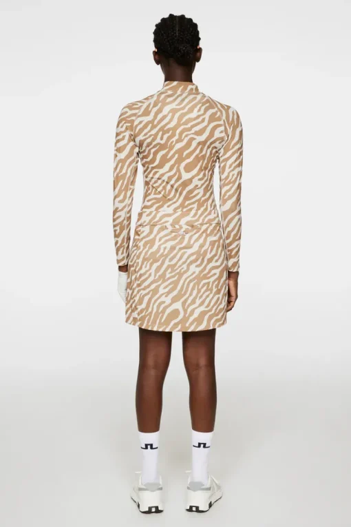 Golf|Skirts<J.Lindeberg Amelie Mid Print Skirt TourTigerTigersEyeM
