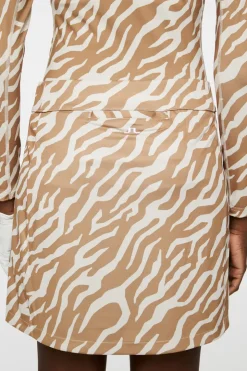 Golf|Skirts<J.Lindeberg Amelie Mid Print Skirt TourTigerTigersEyeM