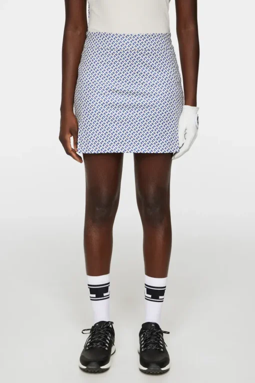 Golf|Skirts<J.Lindeberg Amelie Mid Print Skirt TourGeoMoonbeamS