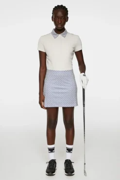 Golf|Skirts<J.Lindeberg Amelie Mid Print Skirt TourGeoMoonbeamS