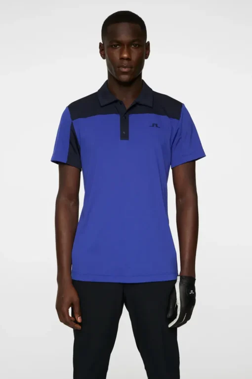 Golf|Polo Shirts<J.Lindeberg Anders Slim Fit Polo ClematisBlue