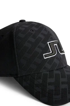 Golf|Golf Caps<J.Lindeberg Anga Jacquard Cap TourGeoJacquardBlackM