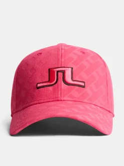 Golf|Golf Caps<J.Lindeberg Anga Jacquard Cap TourGeoJacquardPinkM