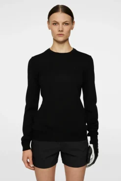 Golf|Knitwear<J.Lindeberg Aria Knitted Sweater Black