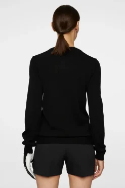 Golf|Knitwear<J.Lindeberg Aria Knitted Sweater Black