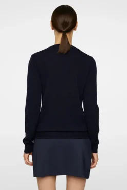 Golf|Knitwear<J.Lindeberg Aria Knitted Sweater JLNavy
