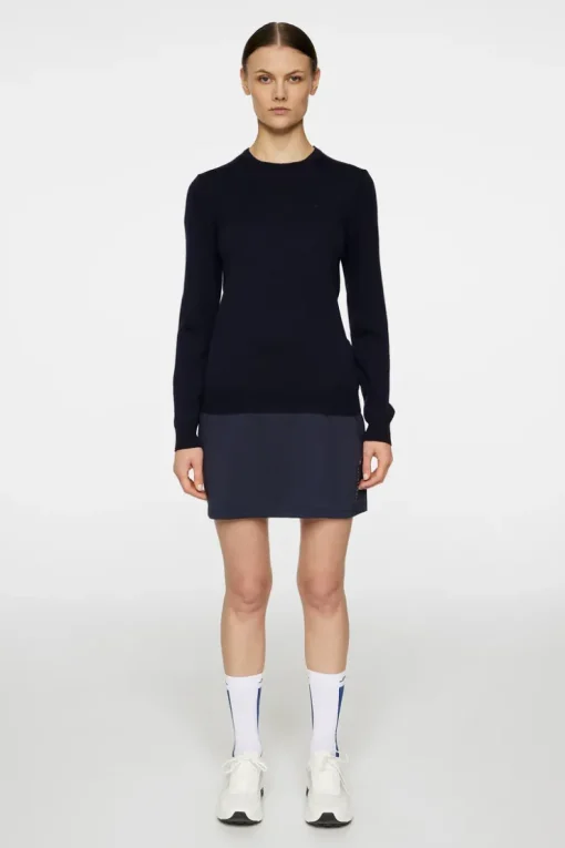 Golf|Knitwear<J.Lindeberg Aria Knitted Sweater JLNavy