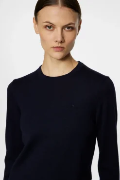 Golf|Knitwear<J.Lindeberg Aria Knitted Sweater JLNavy