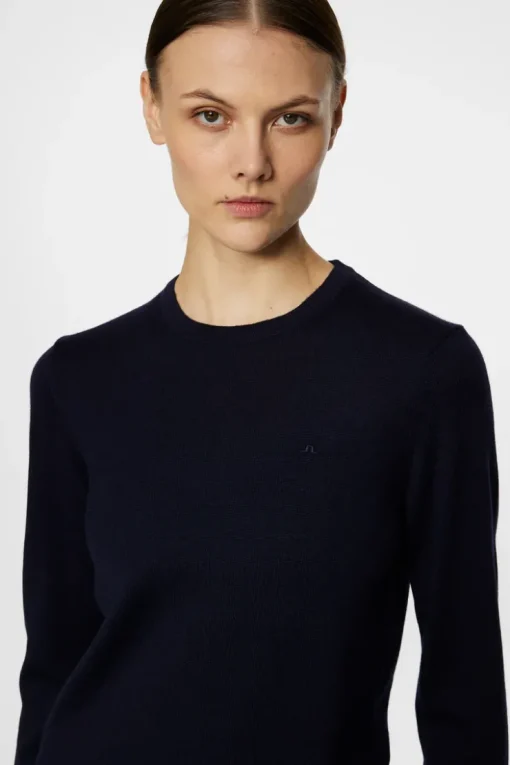 Golf|Knitwear<J.Lindeberg Aria Knitted Sweater JLNavy