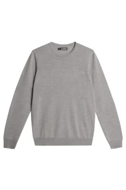 Golf|Knitwear<J.Lindeberg Aria Knitted Sweater LightGreyMelange