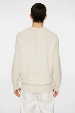 Knitwear|Tops<J.Lindeberg Arthur Knit Org Cotton Moonbeam