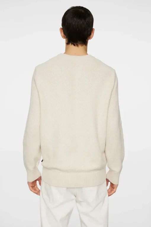 Knitwear|Tops<J.Lindeberg Arthur Knit Org Cotton Moonbeam