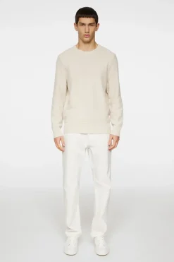 Knitwear|Tops<J.Lindeberg Arthur Knit Org Cotton Moonbeam