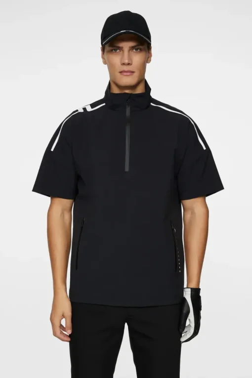 Golf|Outerwear<J.Lindeberg Arvid Rain Shirt Black
