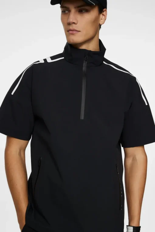 Golf|Outerwear<J.Lindeberg Arvid Rain Shirt Black
