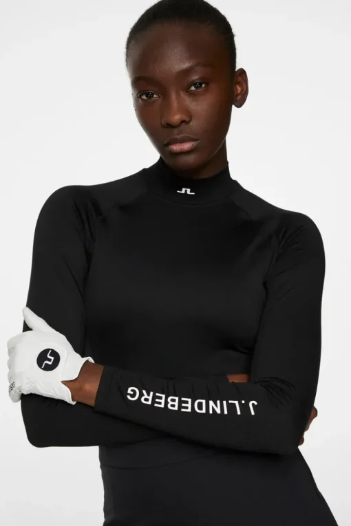 Golf|Ski<J.Lindeberg Asa Soft Compression Top Black