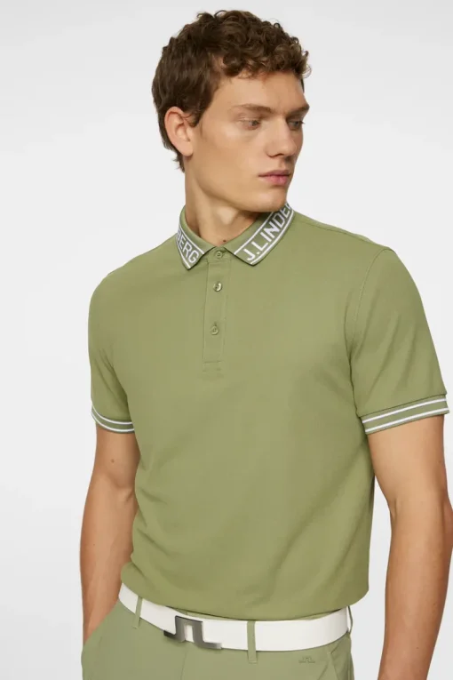 Golf|Polo Shirts<J.Lindeberg Austin Polo OilGreen