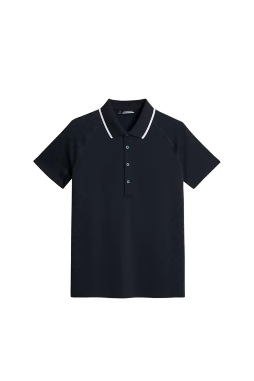 Golf|Tops<J.Lindeberg Baily seamless Polo TourGeoJacquardNavyM