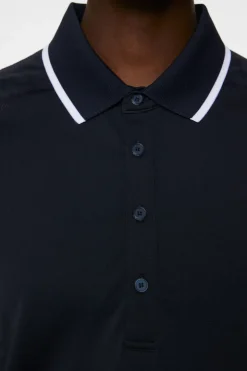 Golf|Tops<J.Lindeberg Baily seamless Polo TourGeoJacquardNavyM