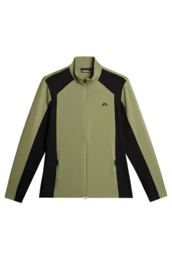 Golf|Base & Mid Layers<J.Lindeberg Banks Mid Layer OilGreen