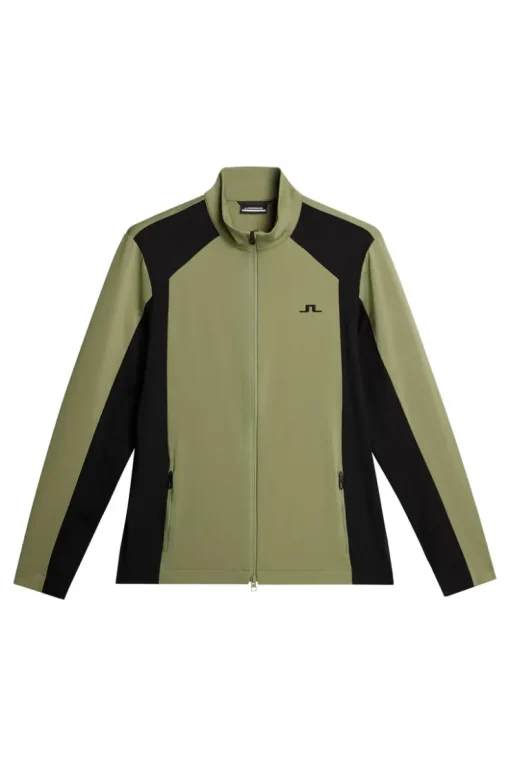Golf|Base & Mid Layers<J.Lindeberg Banks Mid Layer OilGreen