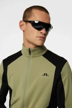 Golf|Base & Mid Layers<J.Lindeberg Banks Mid Layer OilGreen