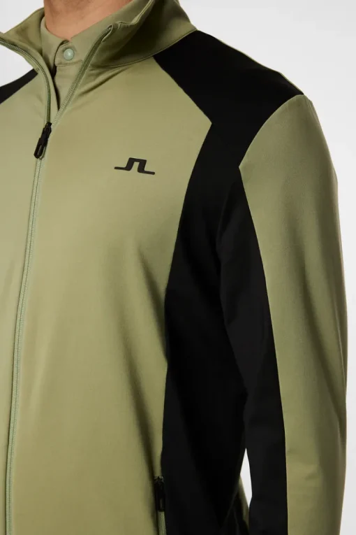 Golf|Base & Mid Layers<J.Lindeberg Banks Mid Layer OilGreen
