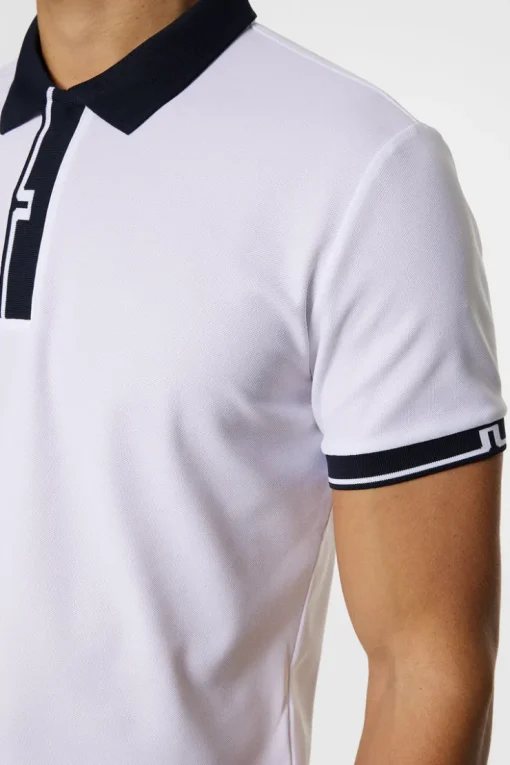 Golf|Polo Shirts<J.Lindeberg Bay Slim Polo White