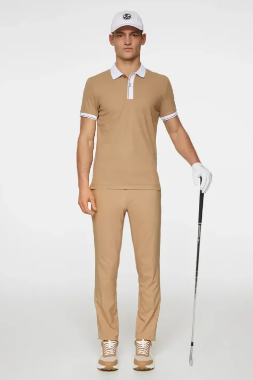 Golf|Polo Shirts<J.Lindeberg Bay Slim Polo TigersEye