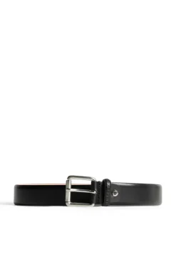 Belts|Accessories<J.Lindeberg Bill Leather Belt Black