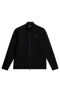 Golf|Knitwear<J.Lindeberg Bo Tech Knit Zip Sweater Black