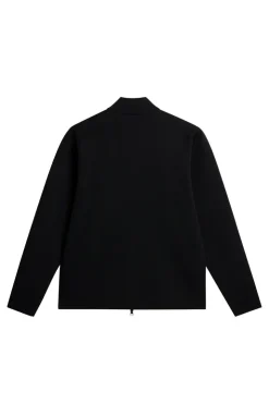Golf|Knitwear<J.Lindeberg Bo Tech Knit Zip Sweater Black