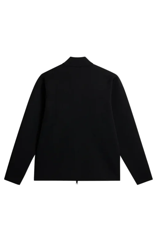 Golf|Knitwear<J.Lindeberg Bo Tech Knit Zip Sweater Black