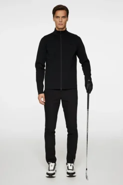 Golf|Knitwear<J.Lindeberg Bo Tech Knit Zip Sweater Black