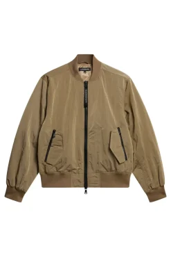 Jackets|Outerwear<J.Lindeberg Bradfield Crinkle Bomber Jkt BatiqueKhaki
