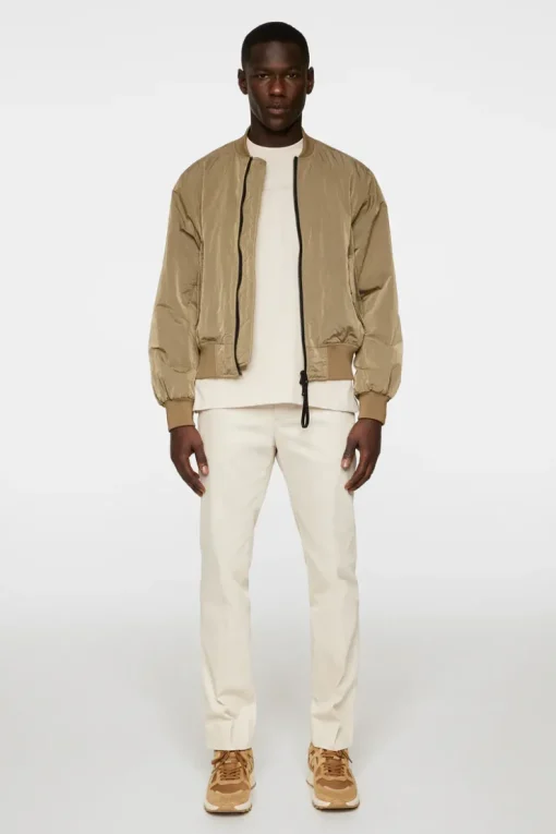 Jackets|Outerwear<J.Lindeberg Bradfield Crinkle Bomber Jkt BatiqueKhaki