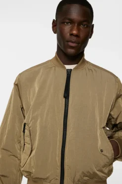 Jackets|Outerwear<J.Lindeberg Bradfield Crinkle Bomber Jkt BatiqueKhaki