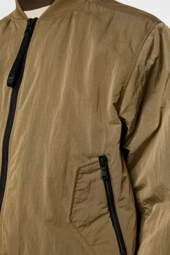 Jackets|Outerwear<J.Lindeberg Bradfield Crinkle Bomber Jkt BatiqueKhaki