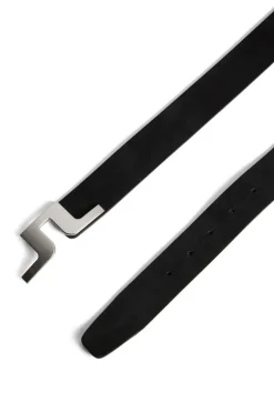 Golf|Golf Belts<J.Lindeberg Bridger Nubuck Leather Belt Black
