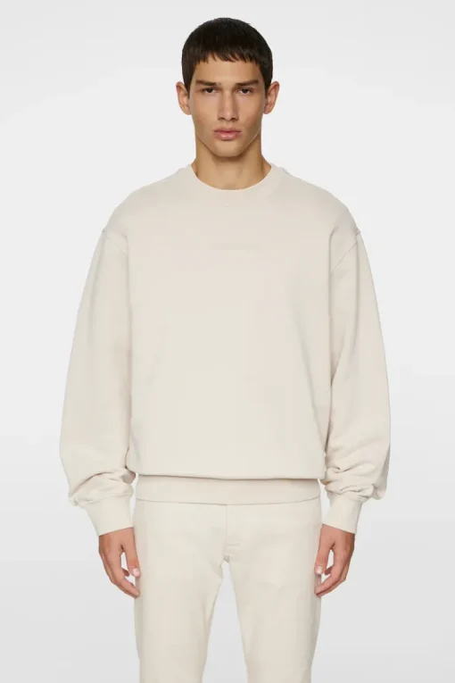 Sweatshirts|Tops<J.Lindeberg Callan Crew Neck Moonbeam